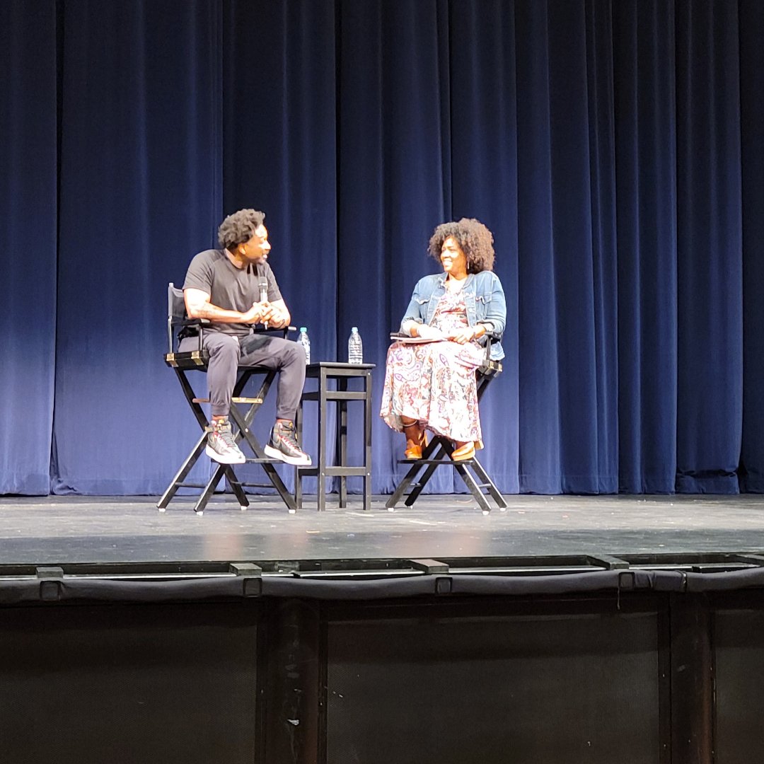 csulbfilm's tweet photo. Shout out to Joe Robert Cole who screened his film @alldayandanight at the @carpentercenter last week and participated in a Q&A with our audience! Big thanks to Tasha Hunter for leading the Q&A and CPAC for co-hosting the event! #alldayandanight #joerobertcole #CSULBFea #film https://t.co/rigZgUfq61
