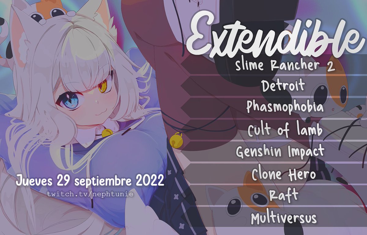 Nephtunie's tweet photo. Pos vamo a provecharnos de lo que queda del subtember>:3🤍✨ 

Ya quedamos en fecha y esos son unos de los juegos que estaremos joegando apartir del jueves 29 por mi canal de twitch:3< 3

Las subs valdrán el doble para poder llegar a la meta:3🤍✨ https://t.co/mqmxjpDq6r