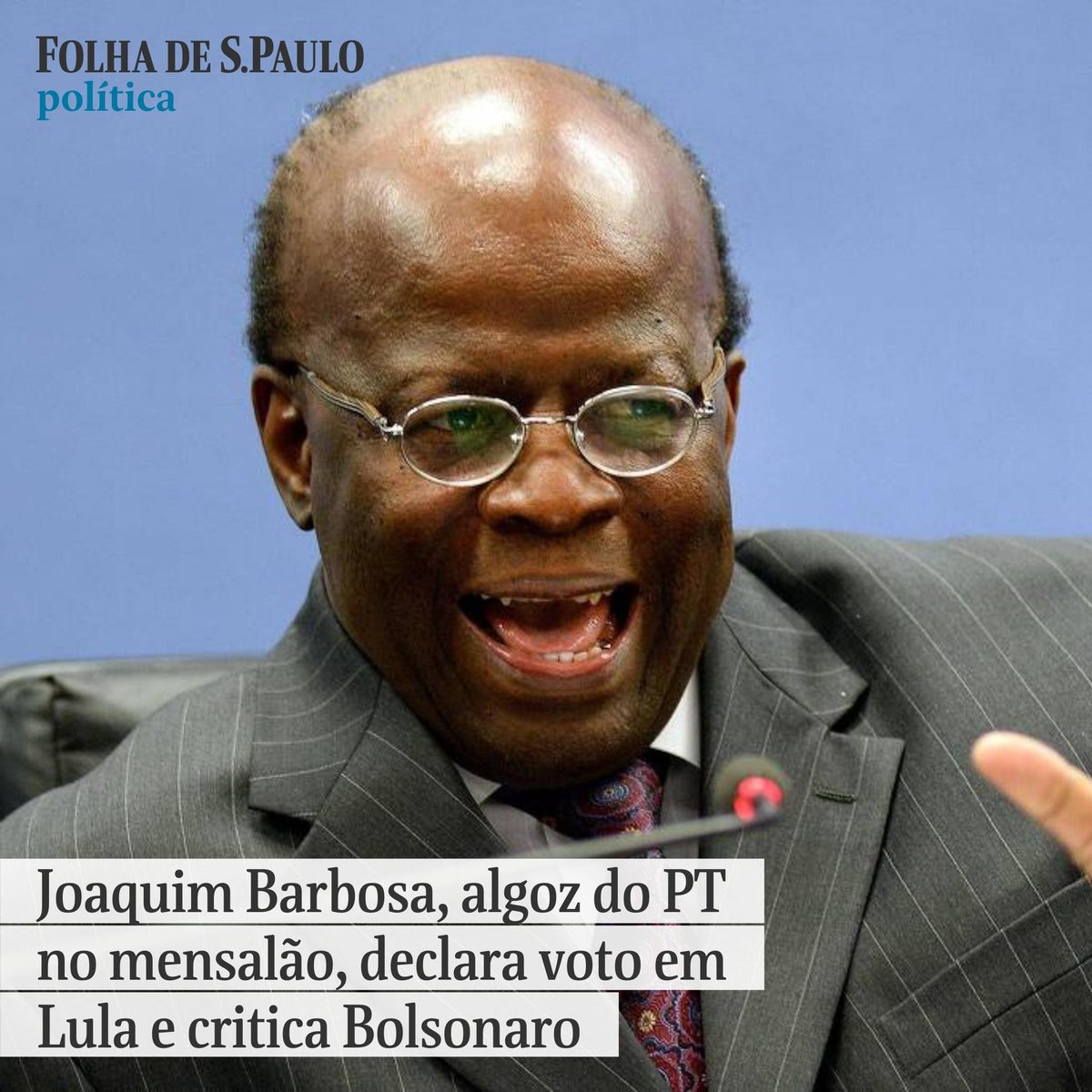 O ministro aposentado do STF Joaquim Barbosa enviou uma série de vídeos à campanha do PT nos quais critica o presidente Jair Bolsonaro (PL), defende a segurança do processo eleitoral e declara voto no ex-presidente Lula (PT). Leia em: bit.ly/3rdbpzD