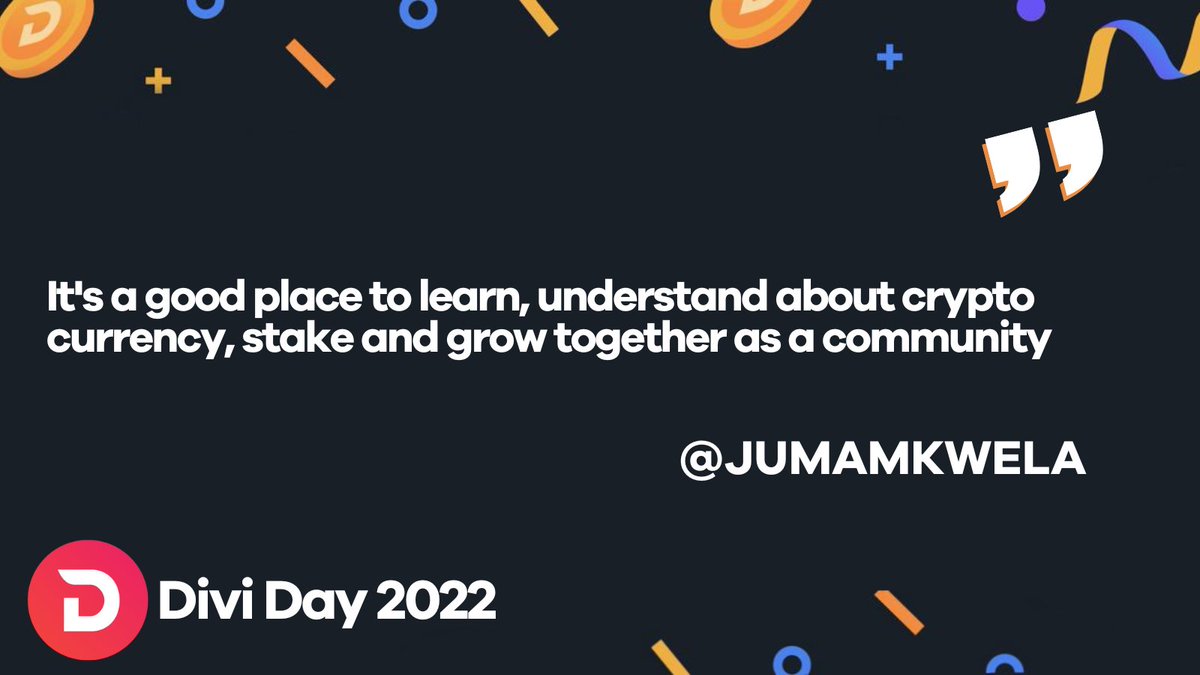 Divi Project (@diviproject) on Twitter photo For #DiviDay2022, we asked all of you what your favorite aspect of $DIVI is. <a href="/jumamkwela/">Juma Mkwela</a> summed it up perfectly. 👌
Cheers, Juma, and thank you for being part of this amazing community! 🤝
It's #DiviDay 🔥 For #DiviDay2022, we asked all of you what your favorite aspect of $DIVI is. <a href="/jumamkwela/">Juma Mkwela</a> summed it up perfectly. 👌
Cheers, Juma, and thank you for being part of this amazing community! 🤝
It's #DiviDay 🔥