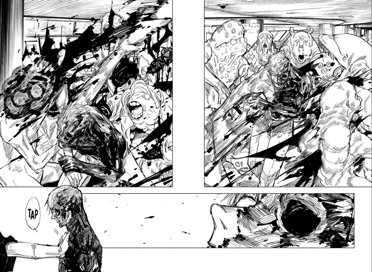 Aleczandxr's tweet photo. My favorite Jujutsu Kaisen chapter so far, absolutely crushing https://t.co/L1kN9XYnA7