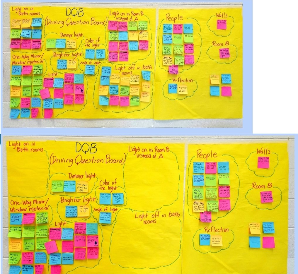ChurchDenise's tweet photo. Student driven curriculum  . . . Answering student questions as we progress through our unit.  #OpenSciEd https://t.co/0G52U3vcyd