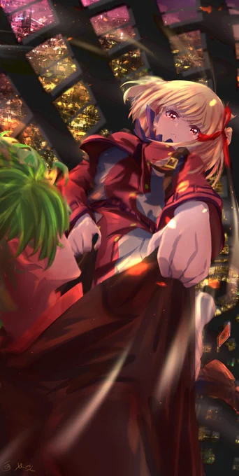 たきな  #リコリコ「千束っ!!( ;∀;)」ドクン..千束 