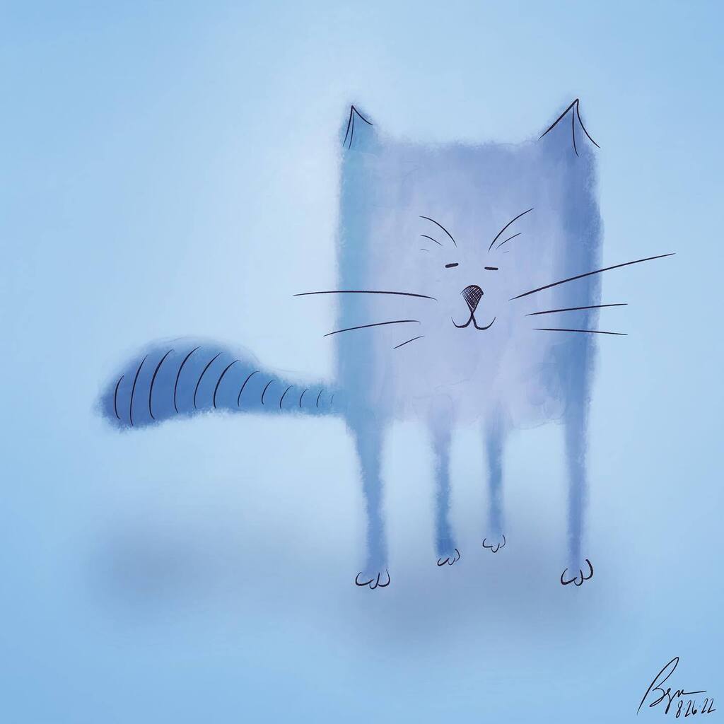 bethnyland's tweet photo. Rawr.

#cat #squarecat #bluecat #creature #illustration #digitalart #procreate #icreatedaily https://t.co/laU0kn12df https://t.co/n4rEN2EZJt