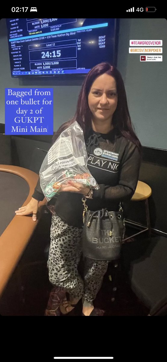 SwiftSuccess8's tweet photo. GUKPT Leeds Mini Main:
First event of the festival.
First bullet.
First bag.
Day 2 at 4:30pm.
@GrosvenorPoker #TeamGrosvenor #Poker #GUKPT #PokerPro #SponsoredPro #Play #KeepItFun https://t.co/SdcMgM7OIg