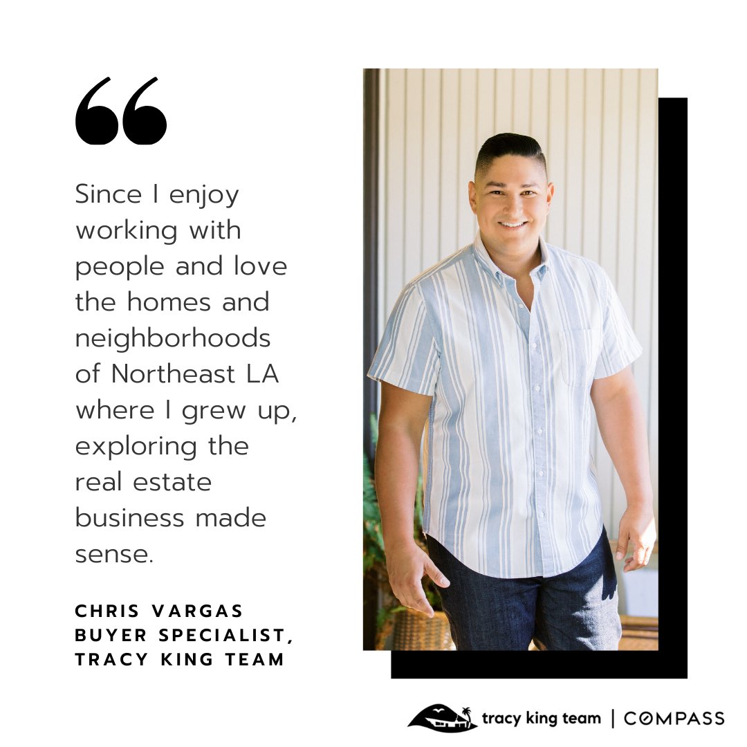 TracyAndKeely's tweet photo. Meet Chris! A dedicated musician with a background in marketing and the entertainment industry, Chris Vargas brings a welcome dose of talent and dynamism to his role as Buyer Specialist (and as our in-house general contractor) with the Tracy King Team. (1/4) https://t.co/FMrjTin1lt