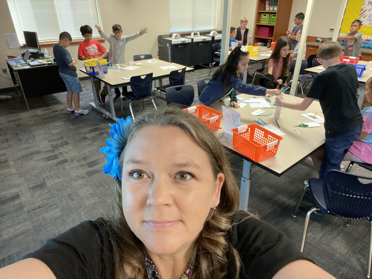 LPFrizzle's tweet photo. Wrapped up STEM at Lomax today with designs for a new La Porte City Hall complete with 360 degree views of the city at the top. On to La Porte Elementary! #ChooseLP #LPSTEMisElementary https://t.co/SIie34BHd0