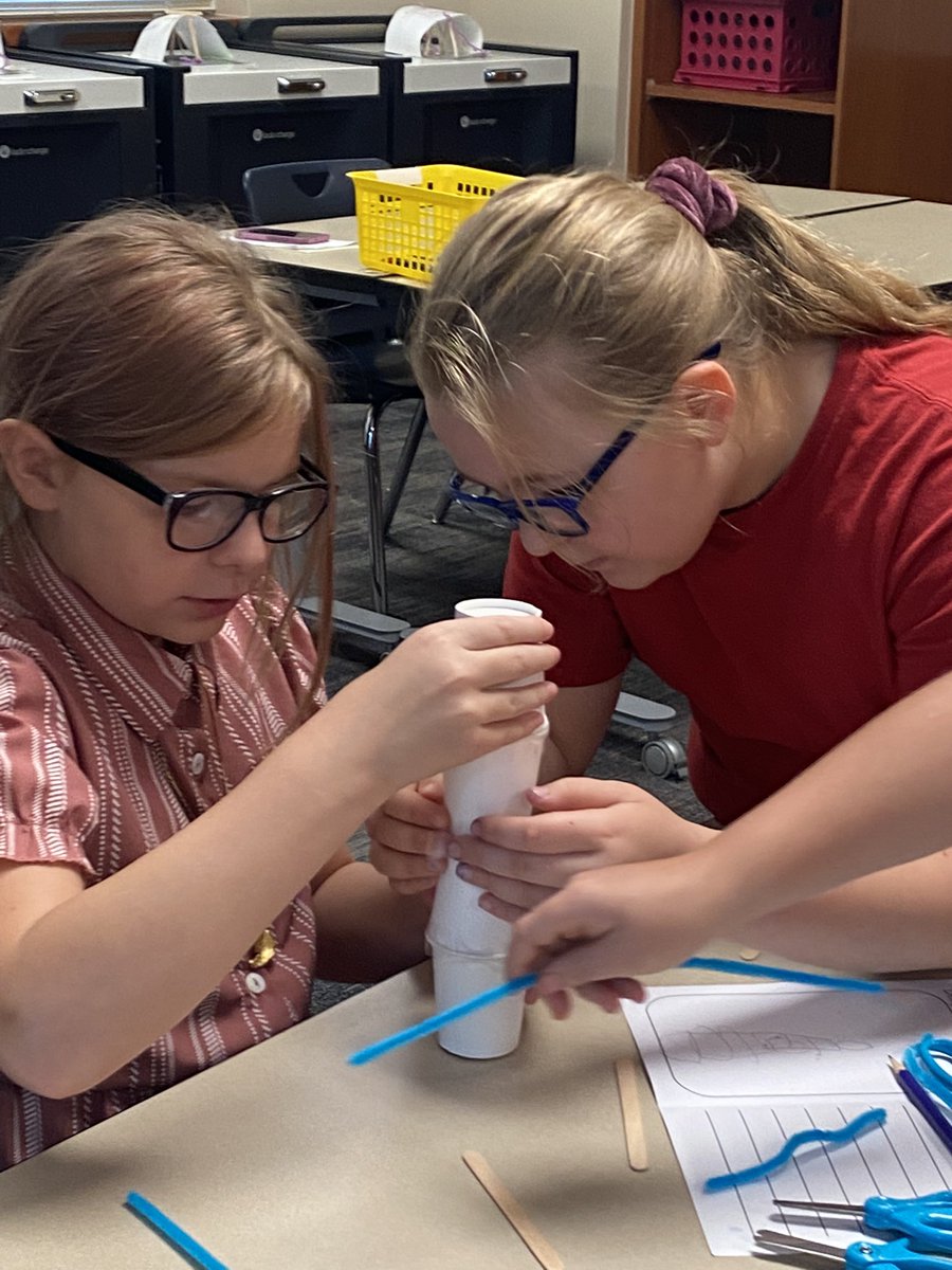 LPFrizzle's tweet photo. Wrapped up STEM at Lomax today with designs for a new La Porte City Hall complete with 360 degree views of the city at the top. On to La Porte Elementary! #ChooseLP #LPSTEMisElementary https://t.co/SIie34BHd0