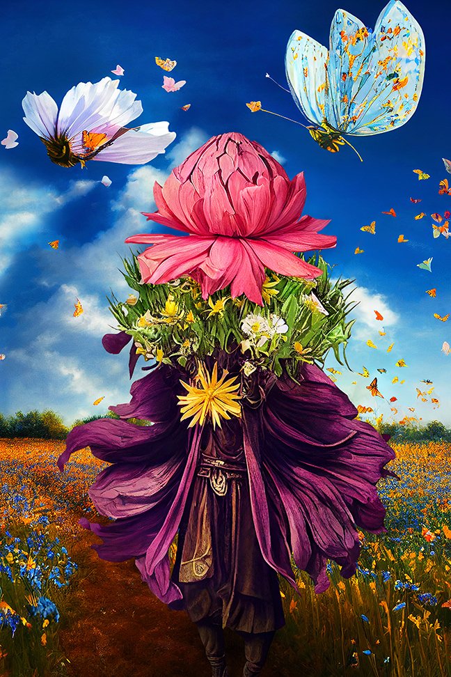 Blossom is here! 

- 15 highest offers
- 5 selected at random for offers 6 #tez or more 

Offers accepted until 6pm Wednesday AEST (UTC +10) 

*My son will be drawing random offers from a hat &amp; if there's a tie he'll draw for that too 😊

#tezos #aiart #TheFlorians