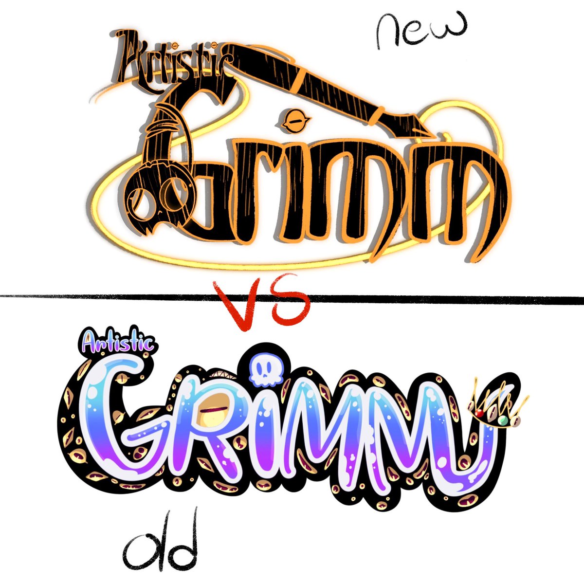 hollowcreation_'s tweet photo. New logo dropped what you guys think of this new logo compared from the one last year #vtuber #ENVtuber #cryptid #cryptidvtuber #demonvtuber #vtuberlogo #namelogo #logo #art #draw https://t.co/c9AekEvNTr