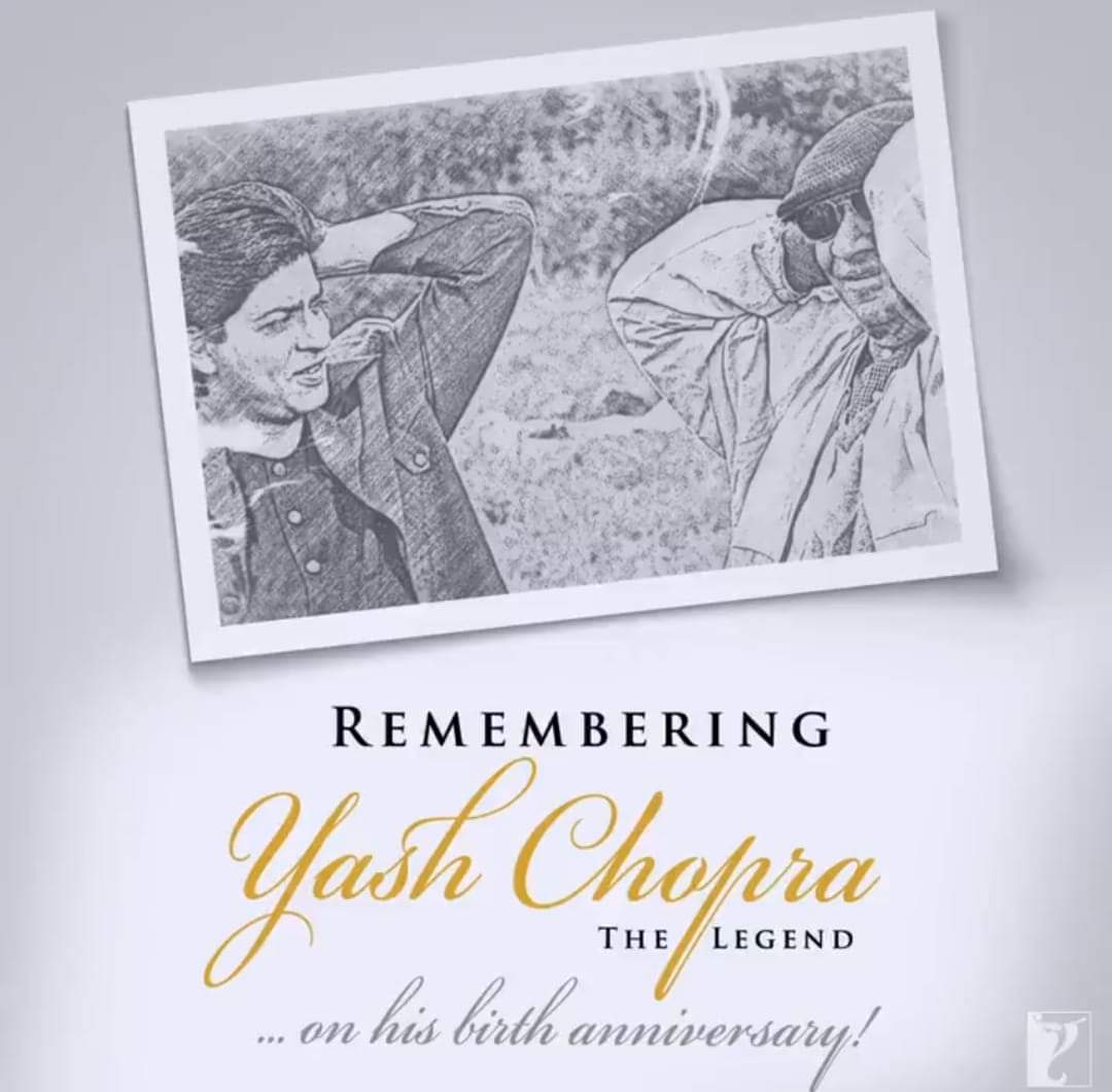 JrSrkShub555's tweet photo. Yashji!!!

#YashChopra #YRF50 #Pathaan https://t.co/1siMADOgHN
