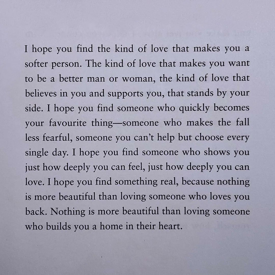 ThoughtCatalog's tweet photo. Nothing is more beautiful than loving someone who loves you back. Nothing is more beautiful than loving someone who builds you a home in their heart. ❤️ https://t.co/VQA5GLIfMm