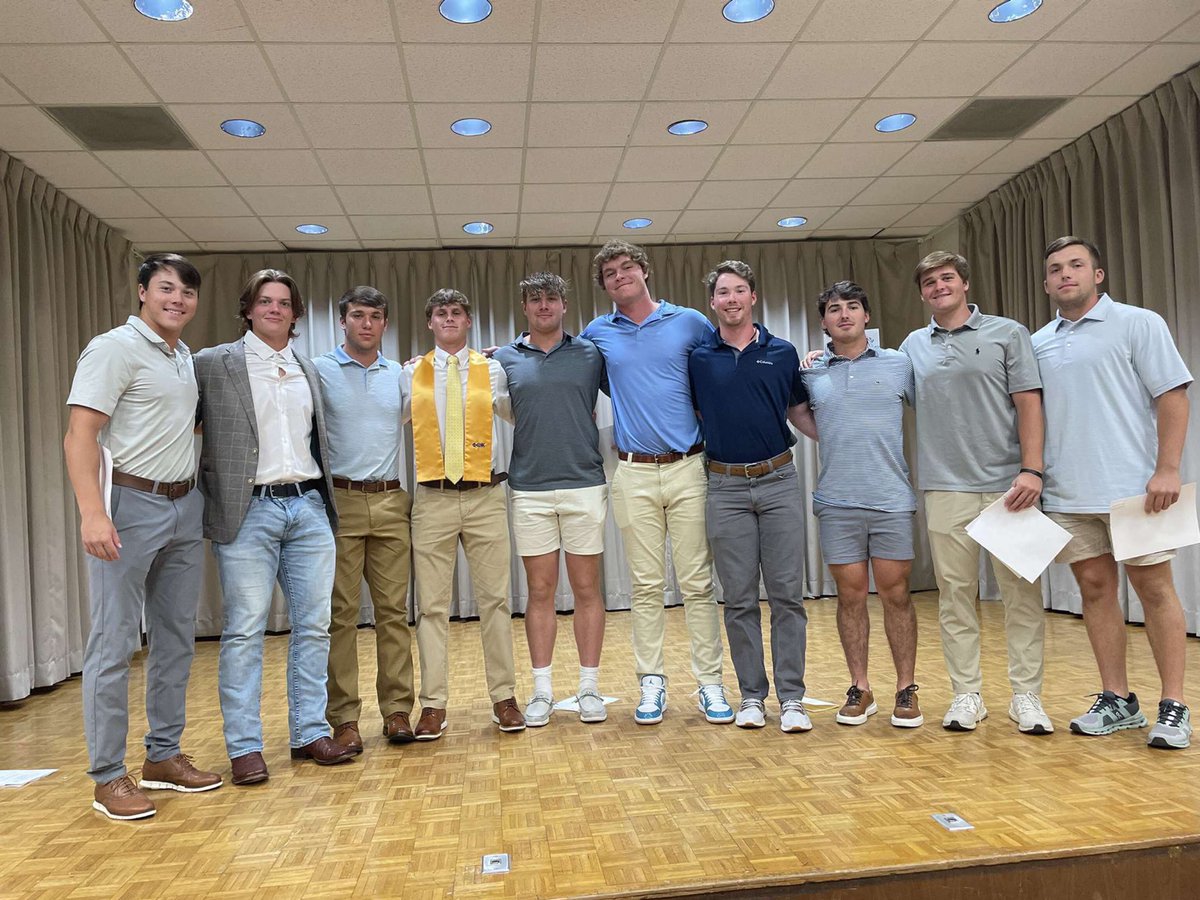 Nine Baseball players inducted into PTK tonight!