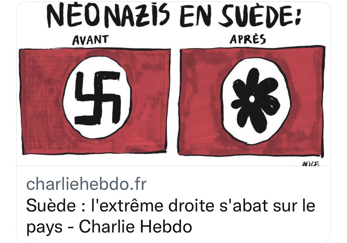 Den nya Sverigebilden. Franska tidningen Charlie Hebdo.