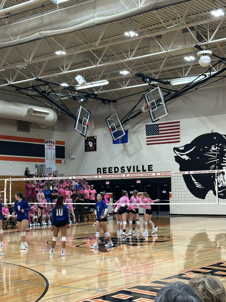 MrsZipperer's tweet photo. Congratulations Lady Panthers on a great win on Pink Night #pinknight #CancerAwareness #reedsvillesd https://t.co/51FuYJClYk