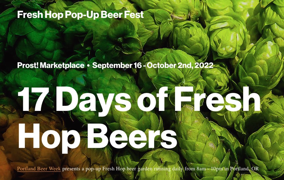 Fort George Brewery 🍺 (@fortgeorgebeer) on Twitter photo Looking for Fort George fresh hop beers on tap in Portland? <a href="/FreshHopFest/">Fresh Hop Pop-Up Beer Fest</a> offers all 5 Fort George fresh hop beers in 2022, tomorrow at Prost! Marketplace. Looking for Fort George fresh hop beers on tap in Portland? <a href="/FreshHopFest/">Fresh Hop Pop-Up Beer Fest</a> offers all 5 Fort George fresh hop beers in 2022, tomorrow at Prost! Marketplace.