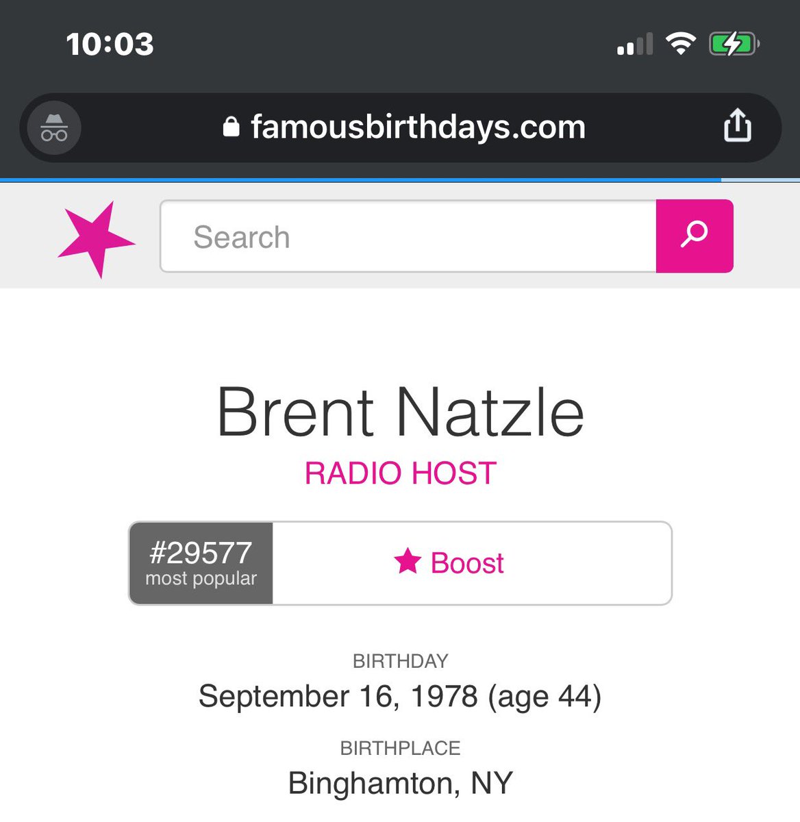 Thank you <a href="/FamousBirthdays/">Famous Birthdays</a> 

famousbirthdays.com/people/brent-n…