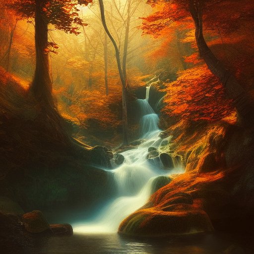 bartman081523's tweet photo. #aiart #imagesynthesis #stablediffusion #gpt2 #promptgeneration
#septembAIr2022 day 26, "Autumn"
prompt: autumn forest and waterfall in a valley, water, volumetric lighting, intricate, elegant, smooth, sharp focus, highly detailed, digital painting, concept art, ... https://t.co/qPBIg09btK