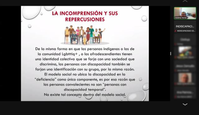 indiscapacidad_'s tweet photo. El @indiscapacidad_ llevó a cabo el curso consulta a las #PcD Mandatada en la #CDPcD en el que se explicaron los modelos médico asistencialista y el modelo social de la discapacidad, así como las luchas sociales que lograron un cambio cultural y político para este colectivo https://t.co/IZIjf4LODo
