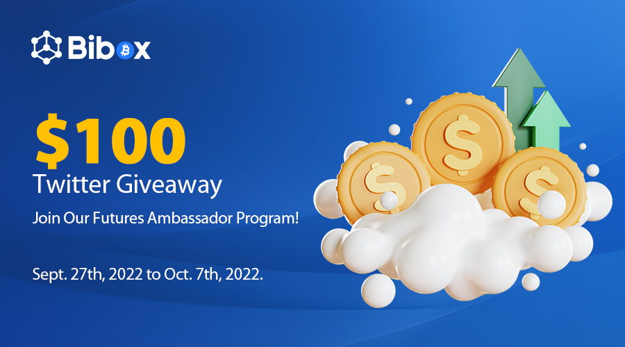 🎁Bibox #Giveaway $100 for 10 winners!
⏰Sept. 27th to Oct. 7th, 2022.
Rules
1.Like+RT+Tag 3 friends
2.Follow <a href="/BiboxFutures/">Bibox Futures</a> @Muli_Bibox <a href="/Tyler_Bibox/">.</a>  
3.Join t.me/BiboxFutures_EN 
4.Fill the application form forms.gle/SXAkoPBvhbAVjh… 
5.Comment your Bibox UID