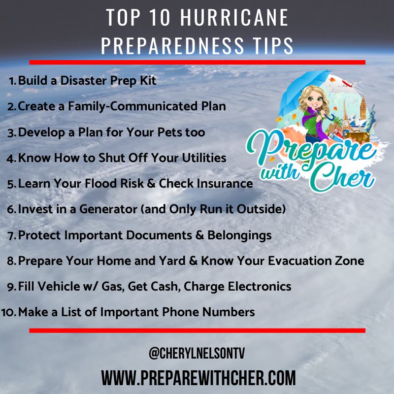 CherylNelsonTV's tweet photo. Remember, the effects of #HurricaneIan will be felt in AND AROUND the @NHC_Atlantic cone of uncertainty. Be prepared for heavy rain, storm surge, flooding, wind and more in the Southeast.
. . .
#PrepareWithCher #HurricanePrep #HurricanePreparedness #Ian #Florida #Hurricane https://t.co/4woZriAjFA