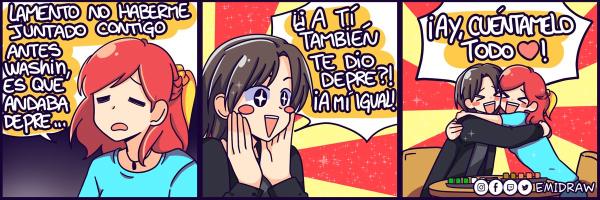 EmiDraw's tweet photo. Cuando llegas a la edad en donde te ausentas y dejas de hablar con tus amigos por depre y te das cuenta que ellos estaban en la misma 🤣 https://t.co/FIxFSq036n