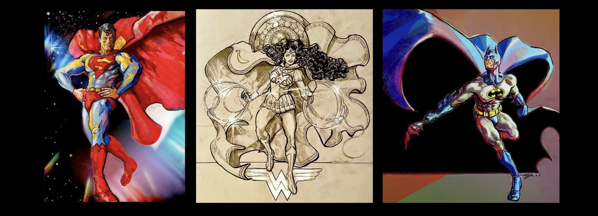 The Shape of things to Come “TRINITY” so far 🌟✍️🦇🚀🦇✍️🌟 My Perezian homage #worldsfinest #batman #Superman #WonderWoman #dccomics #jla #JusticeLeague #wip