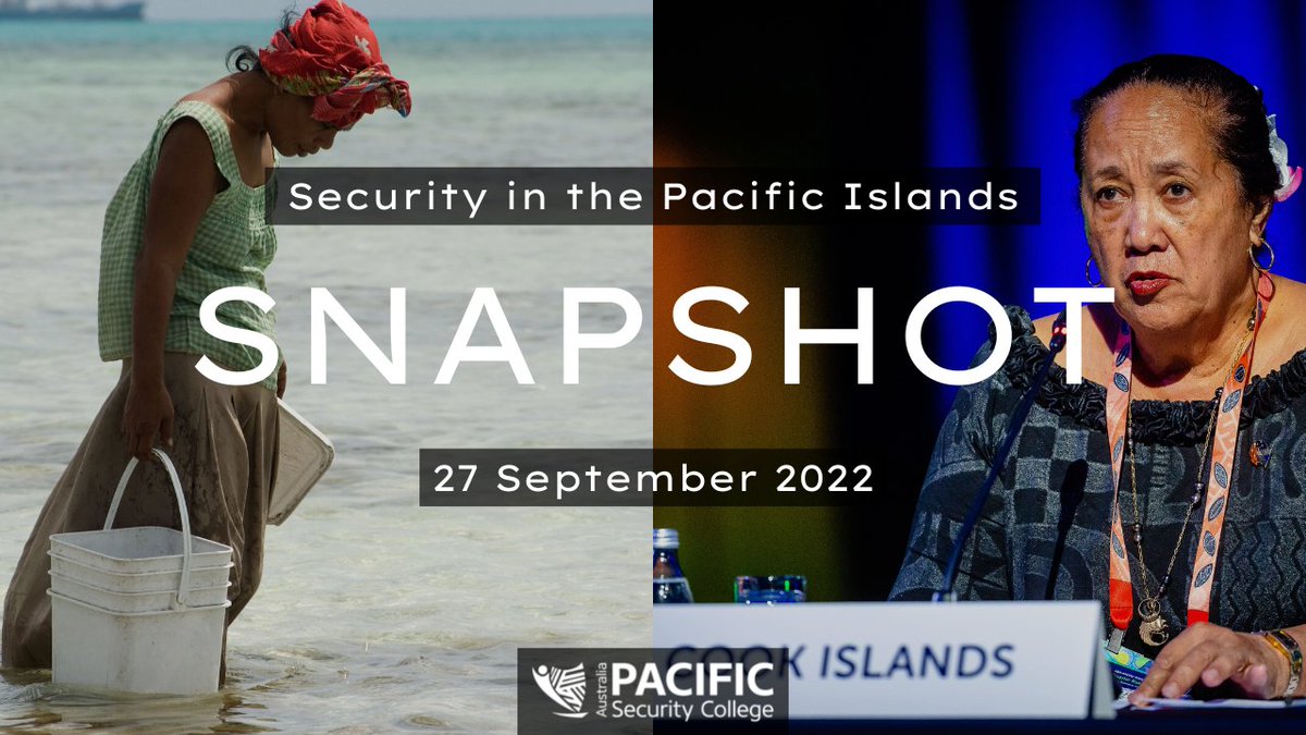 PSC_ANU's tweet photo. Environmental disasters are dominating regional security concerns, with Pacific leaders gathering in both Nadi for the @ForumSEC Disaster Ministers Meeting and Brisbane for the @UNDRR_AsiaPac #APMCDRR2022. 

➡️ Read more in the latest #SecuritySnapshot: https://t.co/X0BPLdcTcC https://t.co/4cUT7OxtG4
