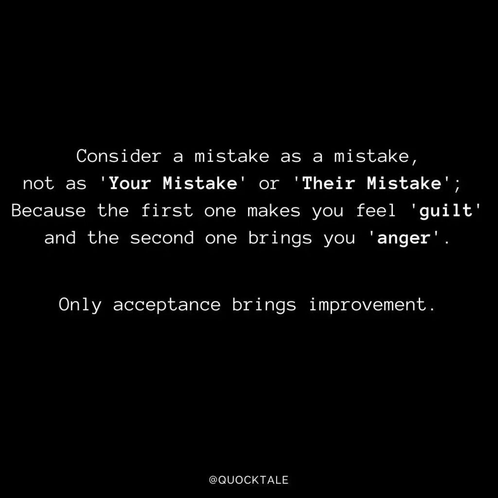 tejasunil's tweet photo. Accept Mistakes; Accept People. 

#Quocktale #Mistakes #TuesdayThoughts #AcceptYourself #TuesdayQuotes https://t.co/DJBaARwOzH https://t.co/g5FbWqUIVd
