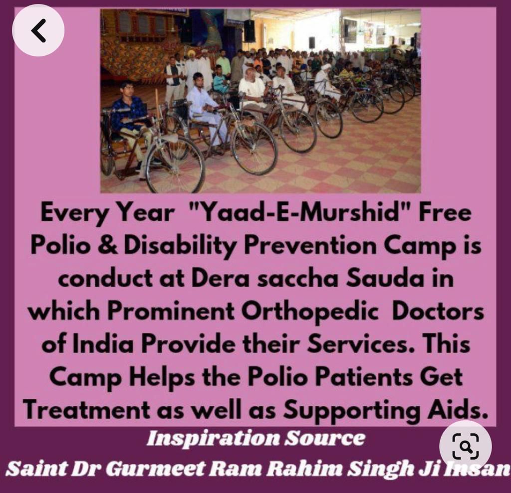 #CompanionIndeed It is only possible by the preachings of Saint Dr Gurmeet Ram Rahim Singh ji insan to help others selflessly. So Dera Sacha Sauda started sathi muhim to provide help to differently abled people. Thanks @Gurmeetramrahim @DSSNewsUpdates