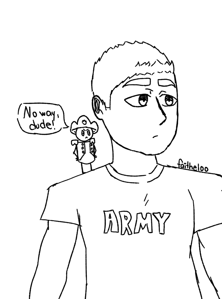 faithelooart's tweet photo. Idk who this guy is... but I think his name rhymes with Shmoe Bishop!
Just a quick lil fan doodle from the audiobook series I'm listening to. Expeditionary Force, written by @CraigAlanson and performed by @hisbrayness :)
#fanart #art #exforce https://t.co/SaliJe6EMD