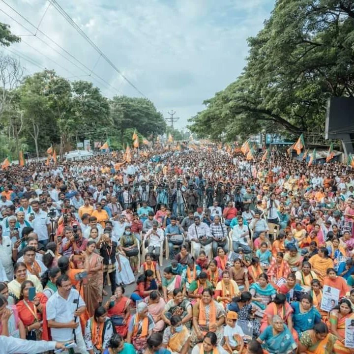 saravananinbar1's tweet photo. A Huge Protest by Singam K.Annamalai Avl , BJP Tamilnadu State President , Againt DMK MP A.raja for His Derogatory Comments About Hindu.
@JPNadda
@annamalai_k
@BJP4TamilNadu
#arrestraja https://t.co/nKV45lTxhp