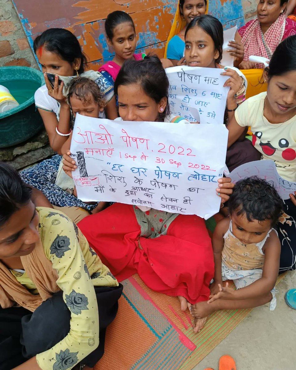 DikshaTweet's tweet photo. Better nutrition results in improved infant, child and maternal health, in order to raise awareness regarding importance of nutrition, our team of outreach workers carried a social action task in Banskothi slum. 

#PMC #UNFPA #Patnasmartcity https://t.co/gP5ZDaokpX