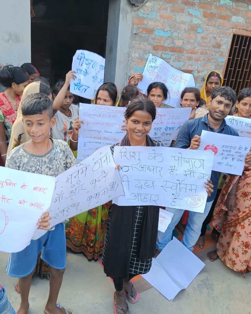 DikshaTweet's tweet photo. Better nutrition results in improved infant, child and maternal health, in order to raise awareness regarding importance of nutrition, our team of outreach workers carried a social action task in Banskothi slum. 

#PMC #UNFPA #Patnasmartcity https://t.co/gP5ZDaokpX