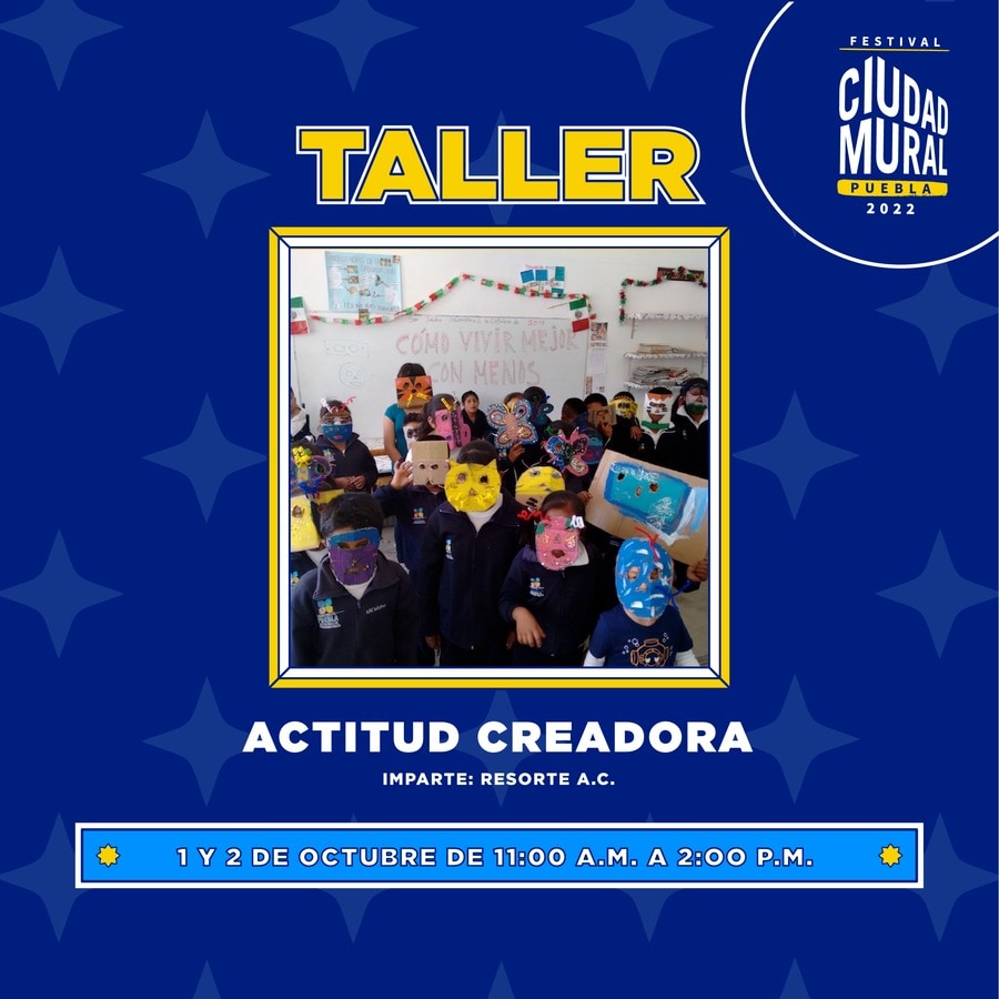 Te invitamos a nuestro próximo taller gratuito que daremos en el marco del Festival Ciudad Mural Puebla.
Lleven hojar recicladas y cartón de cereal u otro similar por favor.
Les esperamos en Parque Analco.
<a href="/colectivotomate/">Colectivo Tomate</a>
