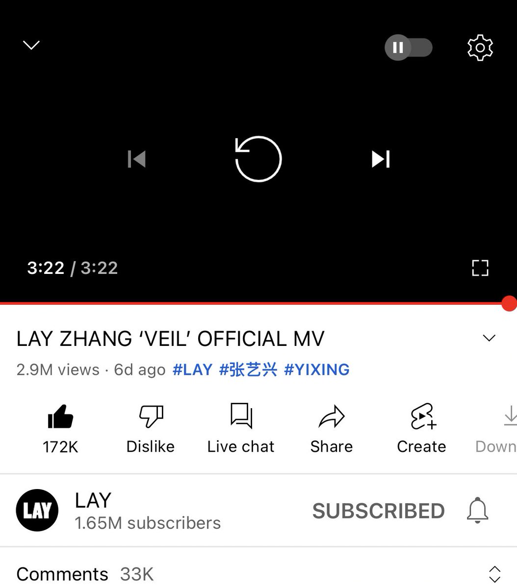 ricmin79's tweet photo. Keep streaming 💜💜💜 #yixing_veil #yixing https://t.co/3FuiF8oZpG