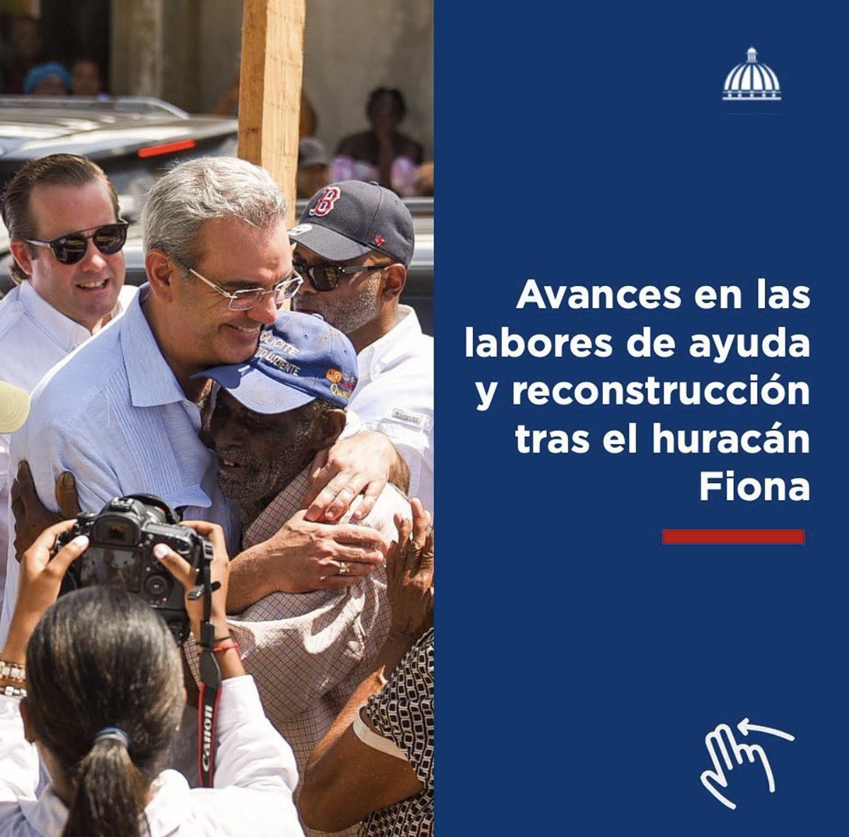 JosePaliza's tweet image. Presidente @LuisAbinader muestra los resultados de una semana de intenso trabajo, restableciendo en tiempo récord los servicios básicos de las áreas afectadas. #HuracánFiona #EstamosContigoRD🇩🇴