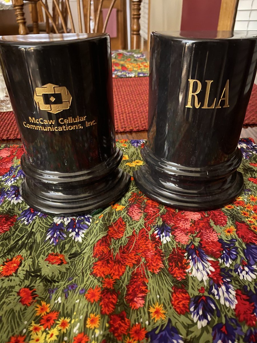 When your long lost company five year anniversary gift is found after deep cleaning for Return to Office! #CellularOne #McCawCommunications #AT&amp;T
