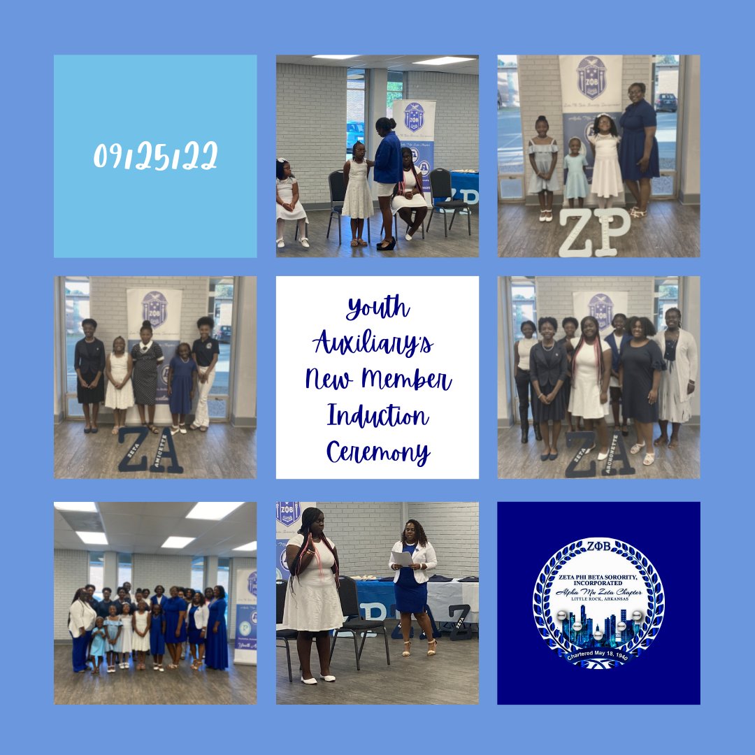 AMZChapter's tweet photo. AMZ welcomes our 2022-2023 ZYA inductees and returning youth! 

#AmaZingArkansas #SCRZetas #Arzetas #amazingarkansaszetas #youth #ZetaYouthAffiliates https://t.co/XDKEbKVtyE