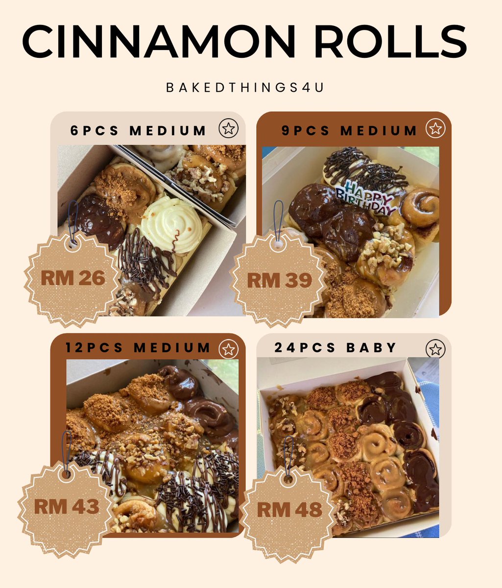 bakedthings4u's tweet photo. ✅ Flat rate delivery RM 10 to kl sentral &amp; shah alam
✅ Pickup available

To order : https://t.co/gKfk7DTEWt https://t.co/l4lXLsJMkp