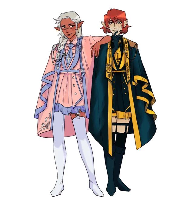 I put Cosmo and Darcy in this and I'm gonna fight for these to be their canon costumes at some point. I'm going to make gogo boots in Strahd canon.  