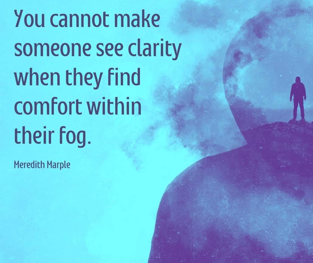 The comfort zone is a sticky trap. It's a cage, a prison.

But it's not our job to push anyone else out of their comfort zone. Generally, it's neither our right nor our prerogative to push others out of their comfort zone.

Each of us must choose for ourselves in our present.