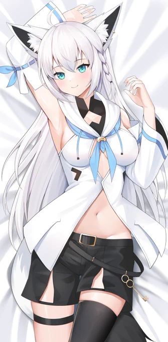 髪をほどいたフブキもかわいい! 