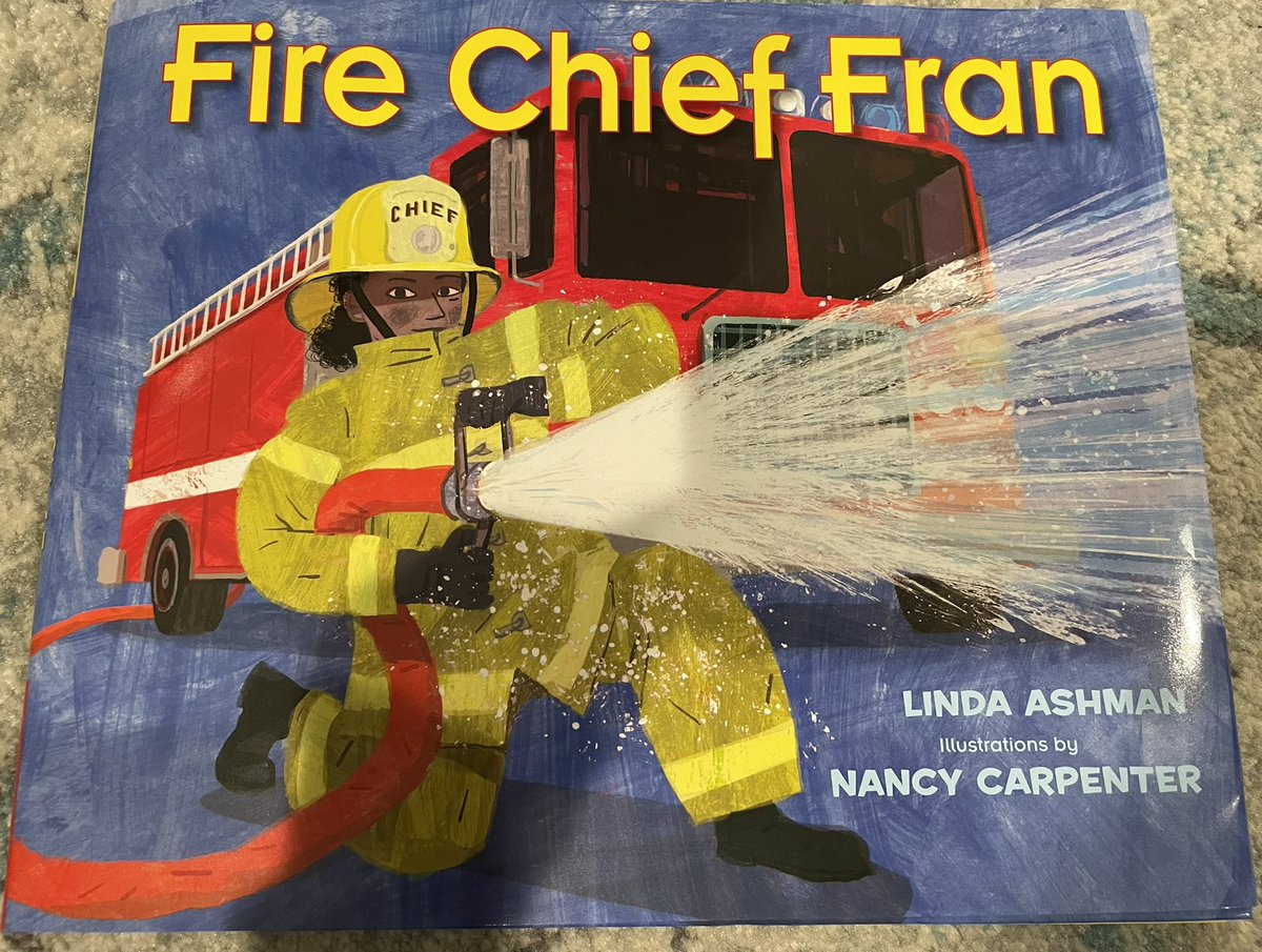 Young readers are going to love following along with fire chief Fran as she leads her team through a day in the life of firefighters! The rhyming text and refrain will make for lots of read aloud fun with the littles! Love seeing the strong female representation!