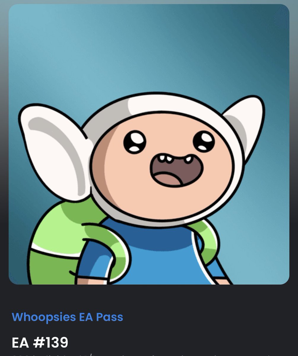 Nels_028's tweet photo. Revealed my @WDoopsies EA pass and I am stoked with it. Thanks @quicoca117 for making something so epic #WhoopDoop #NFT https://t.co/oKSxK2jMeO