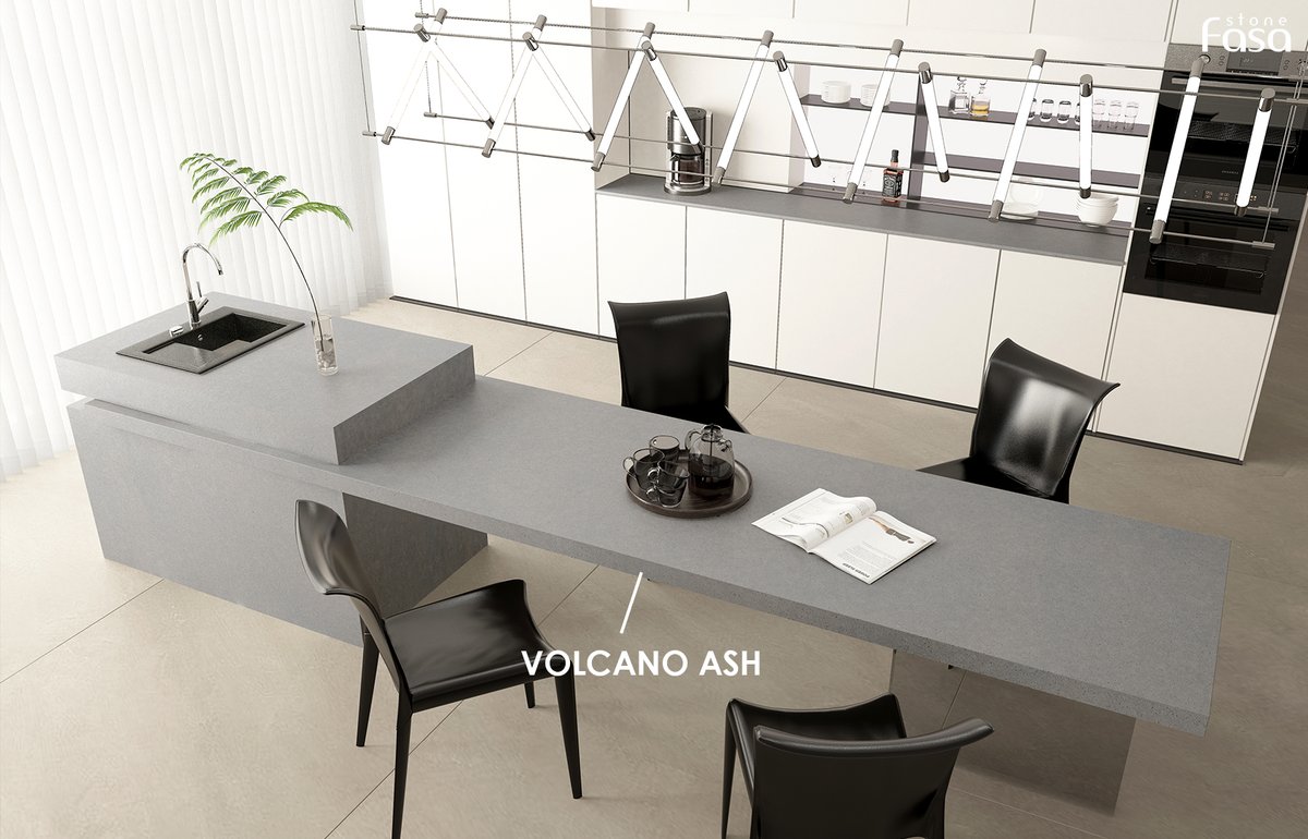 FasaStone's tweet image. #VolcanoAsh
The concrete design from FASA STONE add an industrial breathe to your house and kitchen.
#quartzstone #quartzslab #quartzcountertop #kitchen #fasastone #artificialquartzsurface
fasastone.com