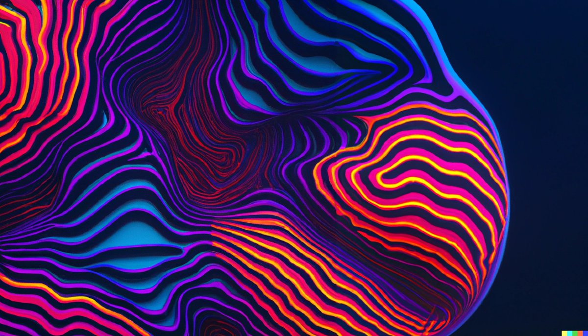 sakeel_1's tweet photo. DALL.E AI Art generator
“a 3d wavy pattern abstract design, blue-purple, orange, digital art”
#dalle #dalle2 #aiartcommunity #abstractlayout #digitalart #ai @OpenAI https://t.co/7RIXc3ghJI
