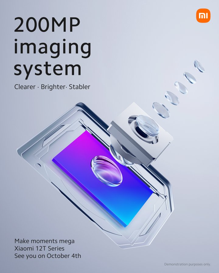 Xiaomi 12T Series will sport 200MP Camera