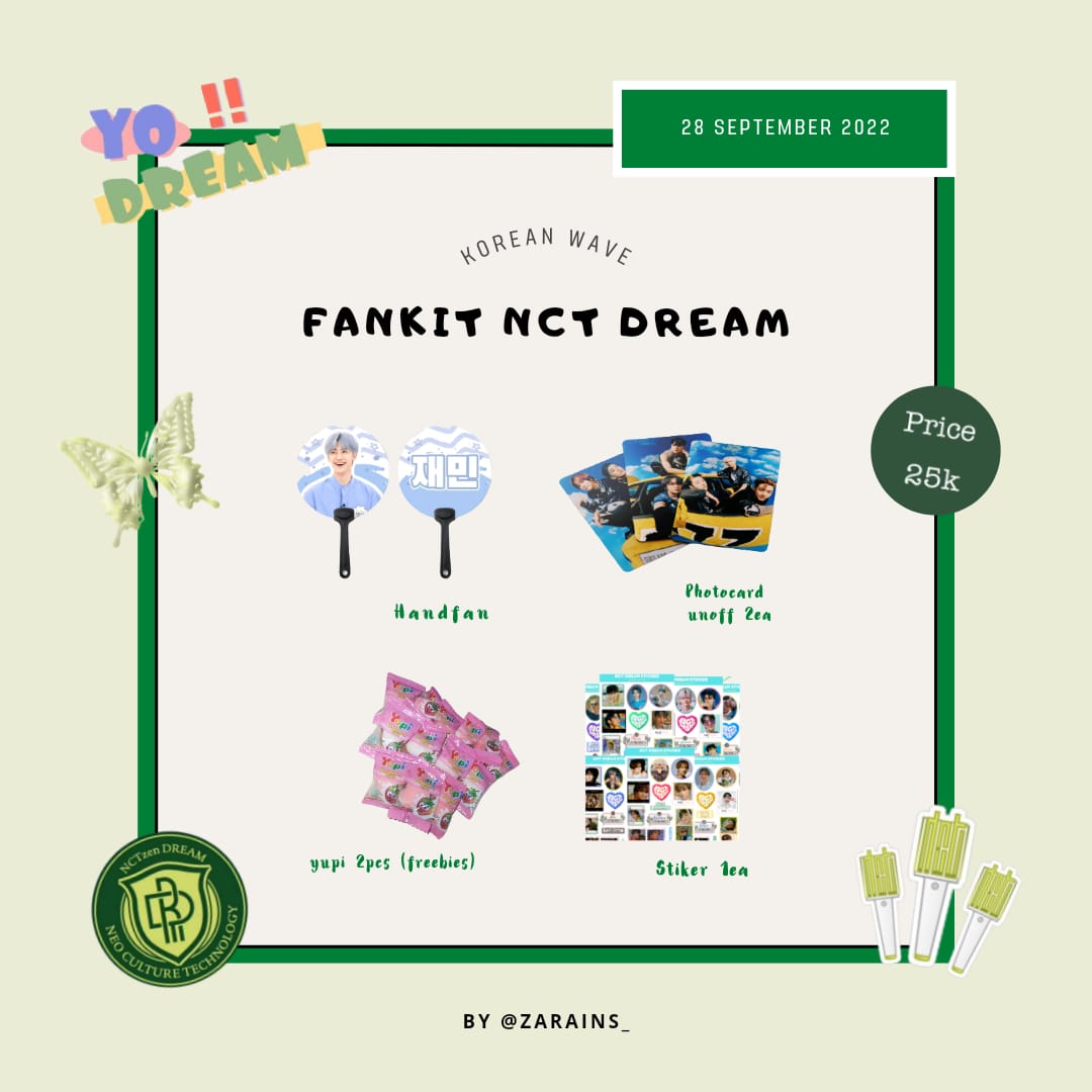 delapancy's tweet photo. Hello NCTzen 💚

Zarains will be selling some fankit at Korean Wave 2022

🗓️ Rabu, 28 September 2022
📍 Transtudio Cibubur
💰 25k

Thank you, see you soon NCTzen 👋🏻

#KoreanWave #TransStudio #NCTDream #NCTZEN #GalaxyA04S https://t.co/x6cKFNUq8u