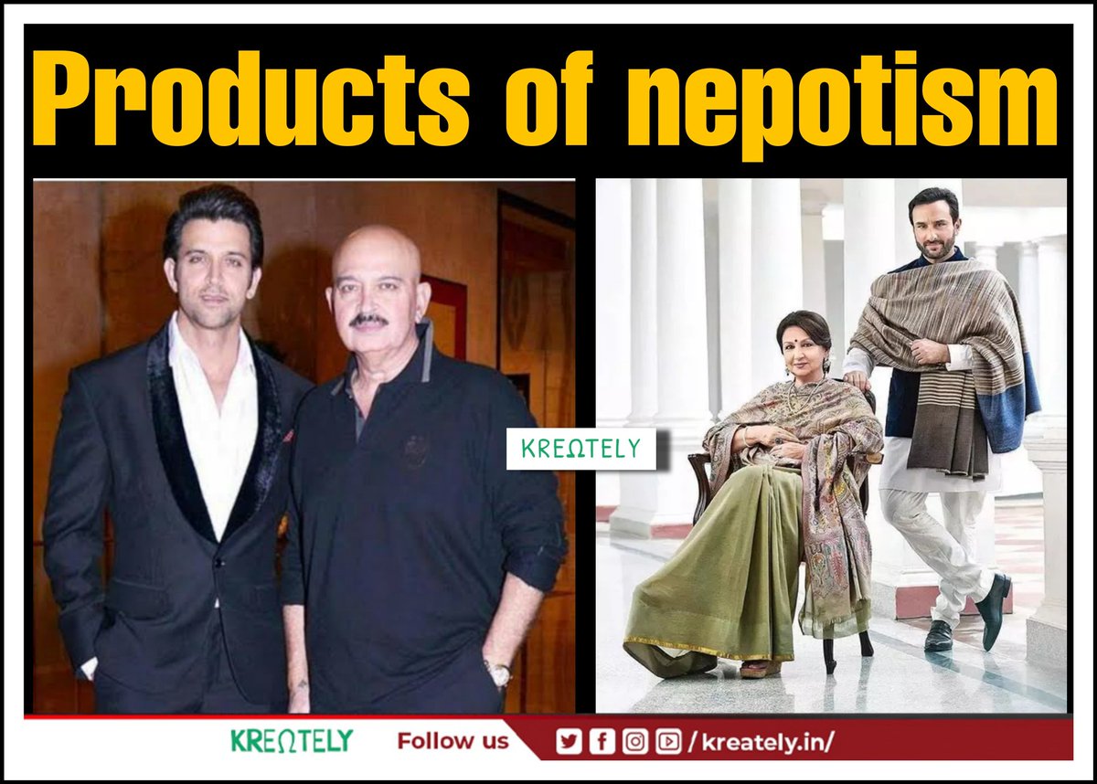 RiseOfBhagwaa's tweet photo. Products of nepotism.
#BoycottVikramVedha https://t.co/f49qcCTRA3